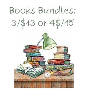 Bundle any 3 or 4 books, CDs, DVDs for $13 or $15 !!